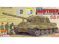 6925 Dragon Немецкая САУ Sd.Kfz.186 Jagdtiger Porsche Production Type (2 в 1) (1:35)