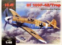 48105 ICM Германский истребитель Bf 109 F-4Z/Trop (1:48)