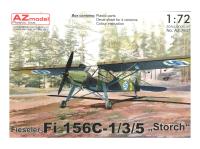 AZ7647 AZ Model Разведчик Fieseler Fi 156C-1/3/5 "Storch” Foreign Service (1:72)