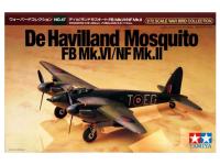 60747 Tamiya Британский самолёт De Havilland Mosquito FB Mk.VI/HF Mk.II (1:72)