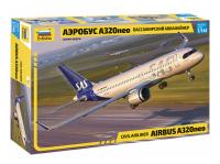 7037 Звезда Пассажирский авиалайнер "Аэробус А-320 Neo" (1:144)