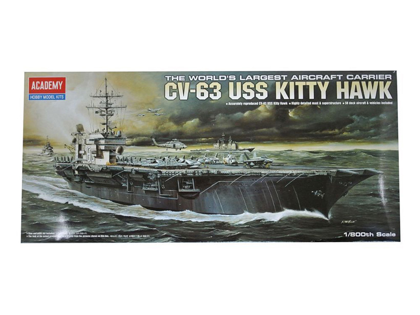 Модель для сборки USS Kitty Hawk CV-63 (1:800)