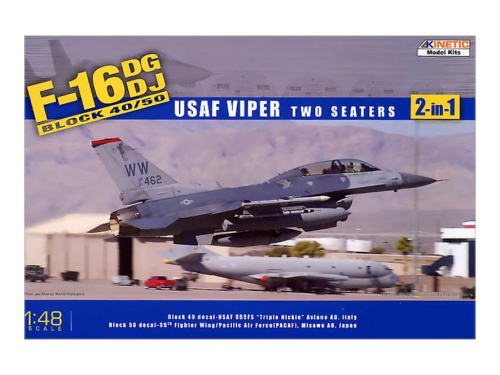 K48005 Kinetic Истребитель F-16DG/DJ Block 50 - USAF Viper 2-в-1 (1:48)