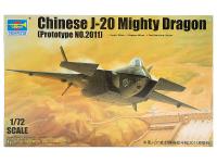 01665 Trumpeter Китайский истребитель J-20 Mighty Dragon Прототип «2011» (1:72)