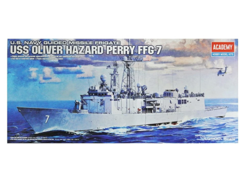 14102 Academy Американский фрегат USS Oliver Hazard Perry (FFG-7) (1:350)