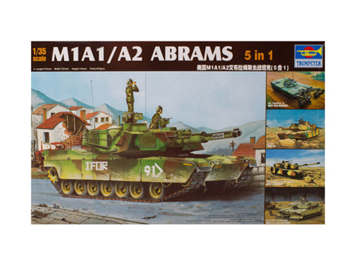 01535 Trumpeter Американский ОБТ M1A1/A2 Abrams 5 in 1 (1:35)