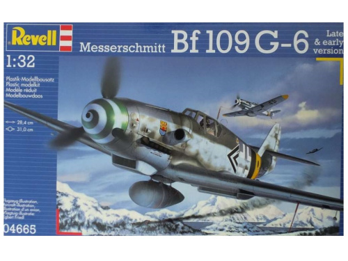 04665 Revell Немецкий истребитель-низкоплан Messerschmitt Bf109 G-6 (1:32)
