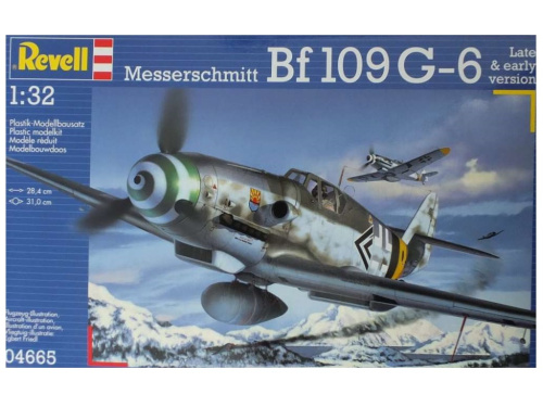 04665 Revell Немецкий истребитель-низкоплан Messerschmitt Bf109 G-6 (1:32)