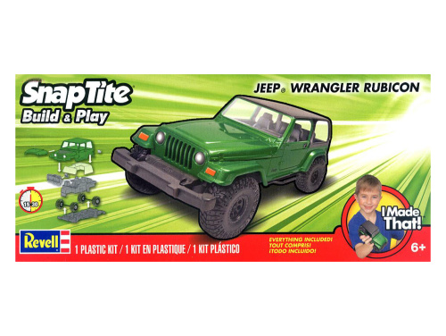 11695 Revell Автомобиль Jeep Wrangler Rubicon (Snap Type) (1:25)