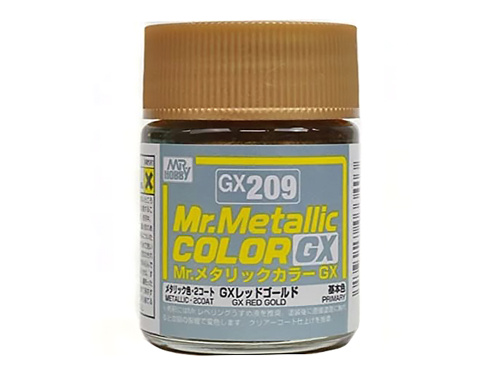 GX209 Mr.Hobby Mr.Metallic Color GX: Красно-золотой металлик, 18 мл.