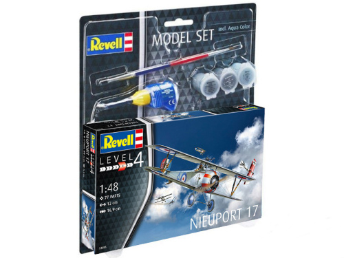 63885 Revell Подарочный набор. Французский истребитель-биплан Nieuport 17 (1:48)