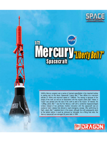50393 Dragon Космический аппарат Mercury "Liberty Bell 7" (1:72)