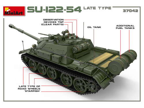 37042 MiniArt СУ-122-54 позднего типа (1:35)