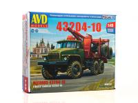 1401 AVD Models Лесовоз с прицепом-роспуском 43204-10 (1:43)