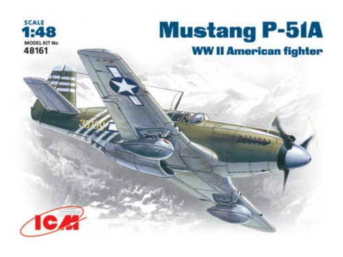 48161 ICM Мустанг P-51 А, американский истребитель ІІ Мировой войны (1:48)