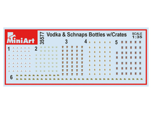 35577 MiniArt Бутылки водки с ящиками (1:35)