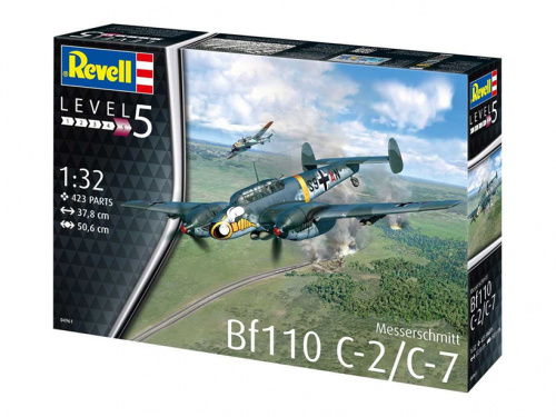 04961 Revell Немецкий истребитель Messerschmitt Bf110 C-7 (1:32)