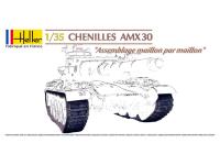 H81301 Heller Наборные пластиковые траки для танка Chenilles AMX 30 (1:35)