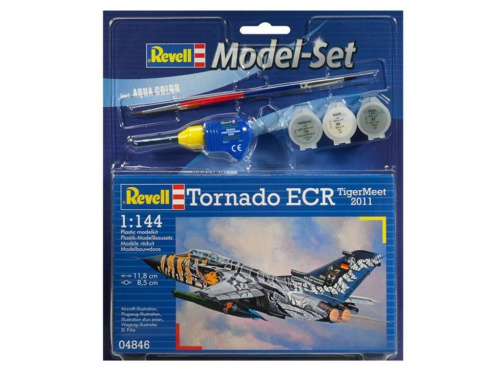 64846 Revell Подарочный набор со сборной моделью немецкого самолета Tornado ECR2 (1:144)