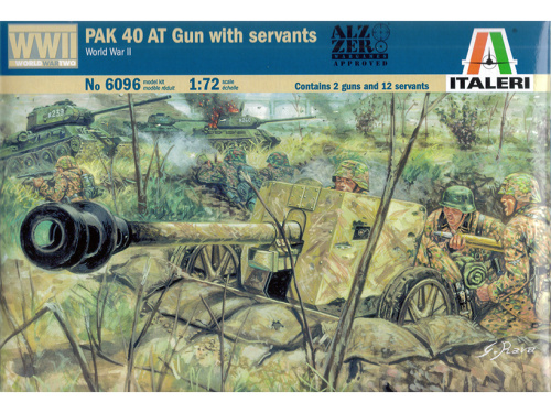 6096 Italeri Немецкая противотанковая пушка Pak 40 с расчётом (1:72)