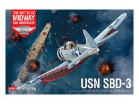 12345 Academy Бомбардировщик USN SBD-3 The Battle of Midway 80th Anniversary (1:48)