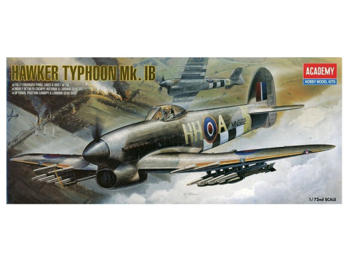 12462 Academy Британский самолёт Hawker Typhoon IB (1:72)