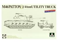 2117X Takom Американский танк M46 Patton и 1/4ton внедорожник (1:35)