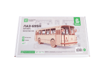 Конструктор из дерева. Автобус ЛАЗ-695Н, 1:35. Baumi 11107