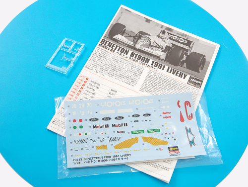 20713 Hasegawa Гоночный автомобиль Benetton B190B Формула 1 (1991 color) (1:24)