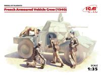 35615 ICM Фигуры Французский экипаж бронеавтомобиля (1940 г.), (4 фигуры) (1:35)