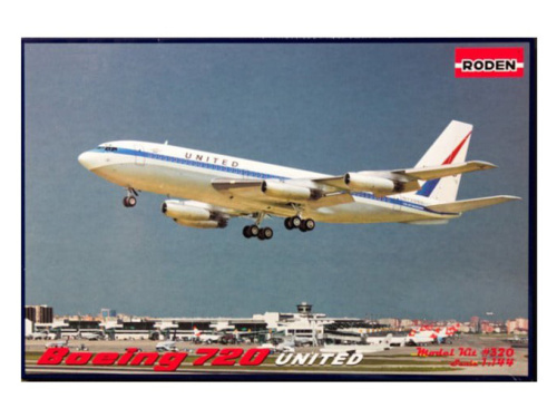 Rod320 Roden Реактивный авиалайнер Boeing 720 United (1:144)
