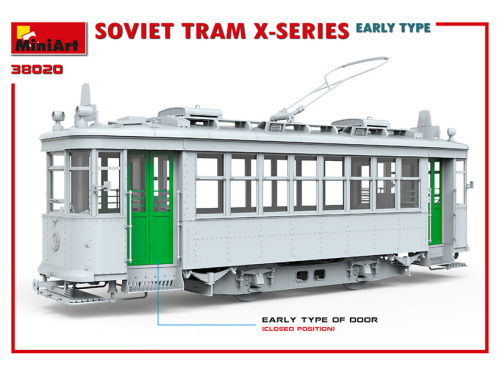 38020 MiniArt Советский трамвай серии-X раннего типа (1:35)