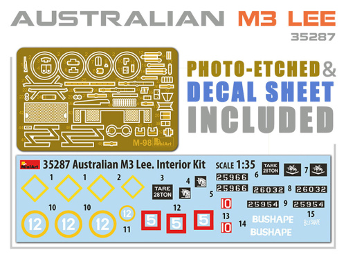 35287 MiniArt Австралийский М3 «Ли» с интерьером (1:35)