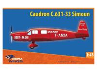 DW48040 Dora Wings Пассажирский самолет Caudron C.631/633 Simoun (1:48)