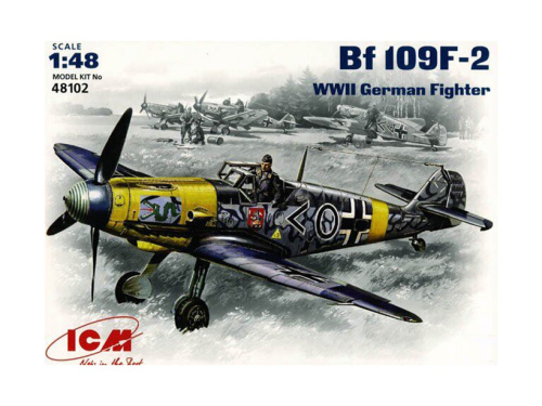 48102 ICM Bf 109 F-2, германский истребитель ІІ Мировой войни (1:48)