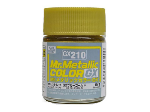 GX210 Mr.Hobby Mr.Metallic Color GX: Сине-золотой металлик, 18 мл.