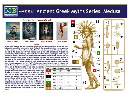 24025 Master Box Серия мифов Древней Греции. Горгона Медуза (1:24)