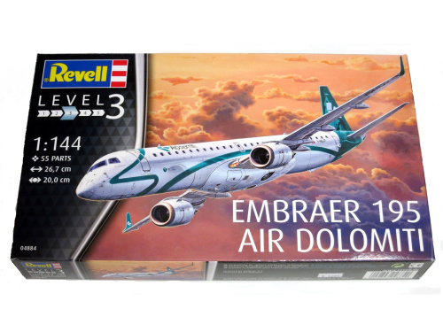 04884 Revell Самолет Embraer 195 Air Dolomiti (1:144)