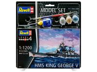 65161 Revell Подарочный набор с моделью линкора HMS King George V (1:1200) 65161 Revell Подарочный набор с моделью линкора HMS King George V (1:1200)