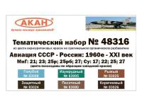 48316 АКАН Авиация СССР (1978-1989 гг.) Набор 3.
