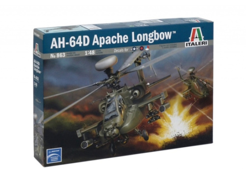 0863 Italeri Вертолет AH-64 D Apache Longbow (1:48)