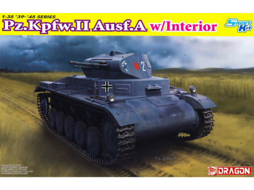 6687 Dragon Немецкий танк Pz.Kpfw.II Ausf.A с внутренней частью (1:35)