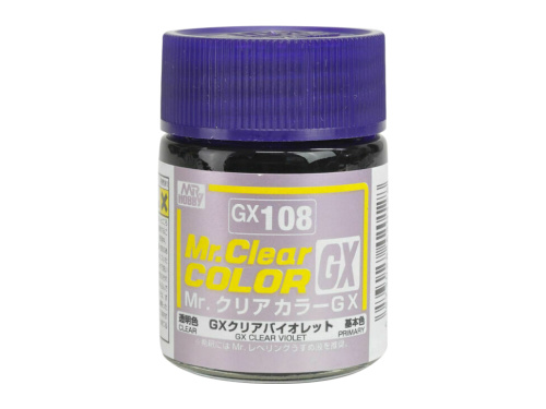 GX108 Mr.Hobby Краска целлюлозная на растворителе, Фиолетовый лак, 18 мл.