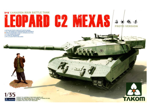 2003 Takom Канадский ОБТ Leopard C2 Mexas (1:35)
