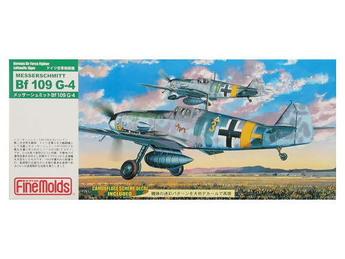 FL 7 FineMolds Немецкий истребитель  Messerschmitt Bf109 G-4 (1:72)