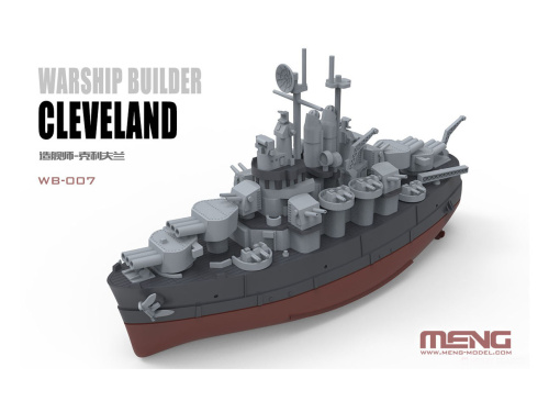 WB-007 Meng Корабль Cleveland серия Warship Builder