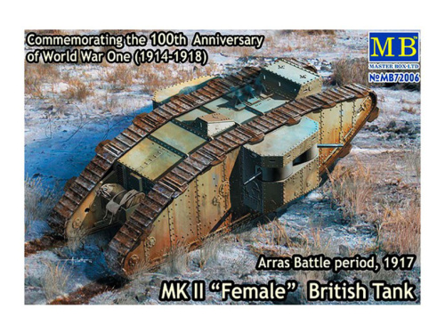 72006 Master Box Британский танк МК II «Самка», период Битвы под Аррасом, 1917 г. (1:35)