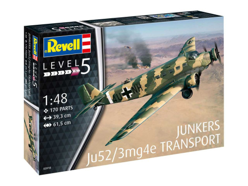 03918 Revell Немецкий самолет Junkers Ju52/3m Transport (1:48)
