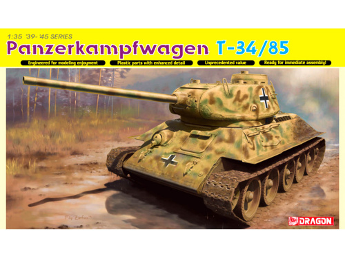 6759 Dragon Немецкий средний танк Panzerkampfwagen T-34/85  производство завода № 112, 1944г. (1:35)