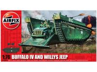 A02302 Airfix Амфибия Buffalo IV с джипом Willys 1:76 A02302 Airfix Амфибия Buffalo IV с джипом Willys 1:76